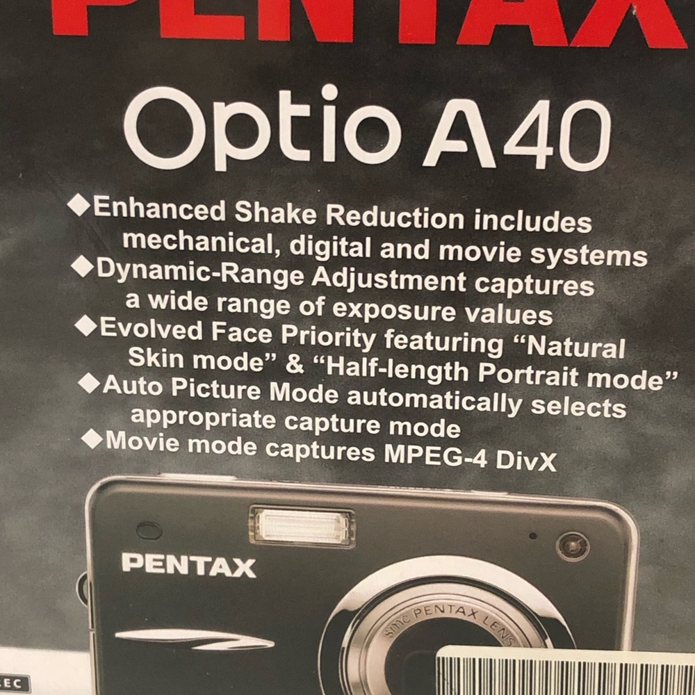 Digital photo camera by Pentax